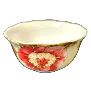 222 Fifth Lutece Fine China Bowl – Floral Porcelain Soup / Salad – 6 Inch